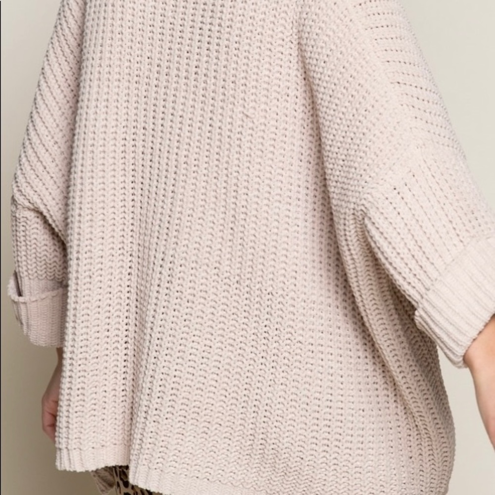 Pocket slouchy sweater